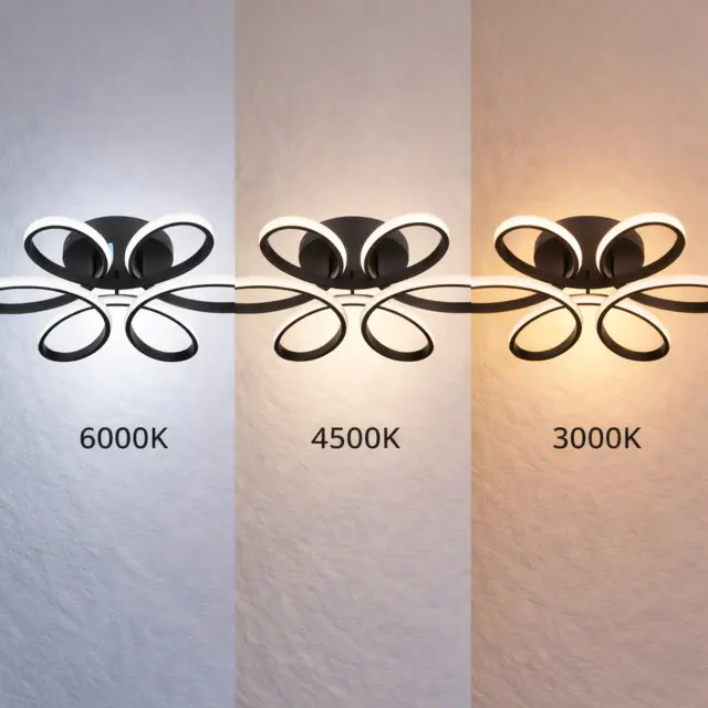 VenCore Lumeo Black - Μοντέρνο Φωτιστικό Οροφής Πλαφονιέρα LED 60W Μαύρο Αλουμίνιο με Ρυθμιζόμενο CCT Λευκό - Ημέρας - Θερμό & Χειριστήριο - Φ60 x Υ12cm (7741-20021) 3
