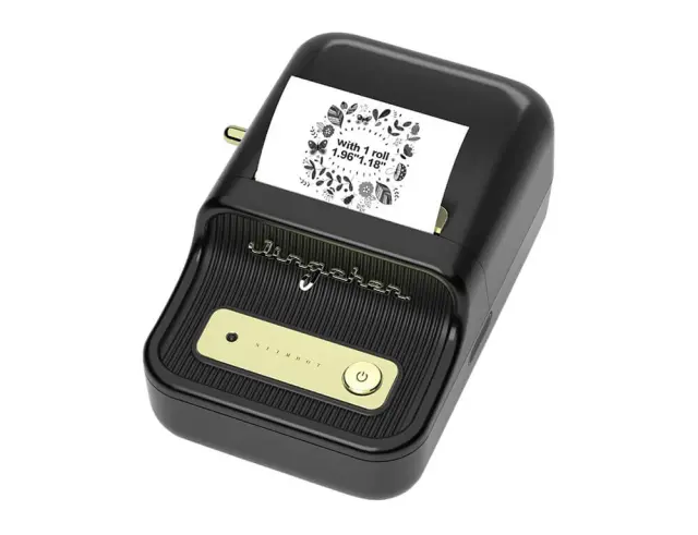 Niimbot Θερμικός Εκτυπωτής Ετικετών (B21S-BLK) - Bluetooth - Ετικέτες πλάτους έως 50mm - 50 σελίδες ανά λεπτό - ΜαύροB21S-BLK