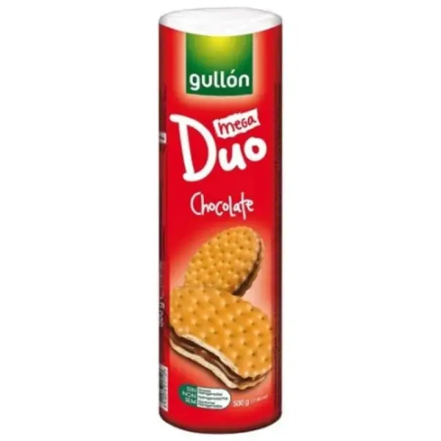 Gullon Μπισκότα Mega Duo Γεμιστά Σοκολάτα 500gr