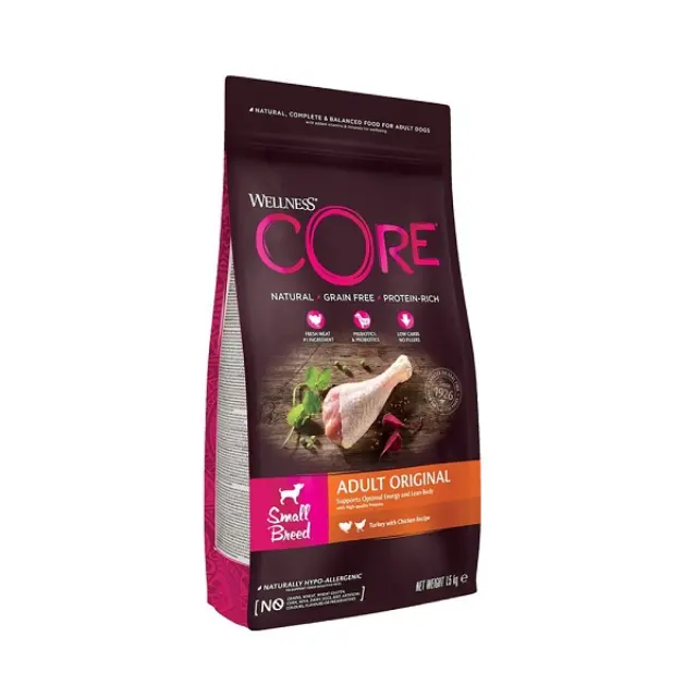 Wellness Core Adult Original Medium Breed Ξηρά Τροφή Σκύλου Γαλοπούλα & Κοτόπουλο Χωρίς Σιτηρά 1.8kg