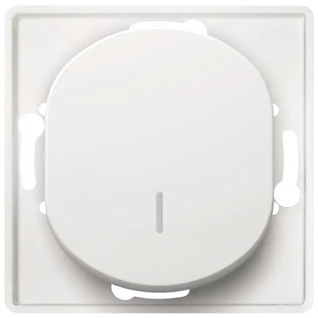 EON E625.0 Single-pole switch with indication without cover frame white 15.005.0211