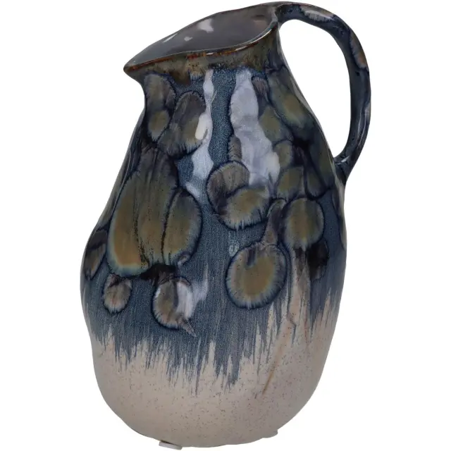 Βάζο Μπλε Κεραμικό 13.5x11.5x19cm
