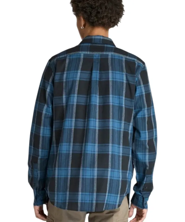 Timberland - Ανδρικό Πουκάμισο Herringbone Flannel Check Shirt TB0A42Y1-B23 Μπλε - S 2