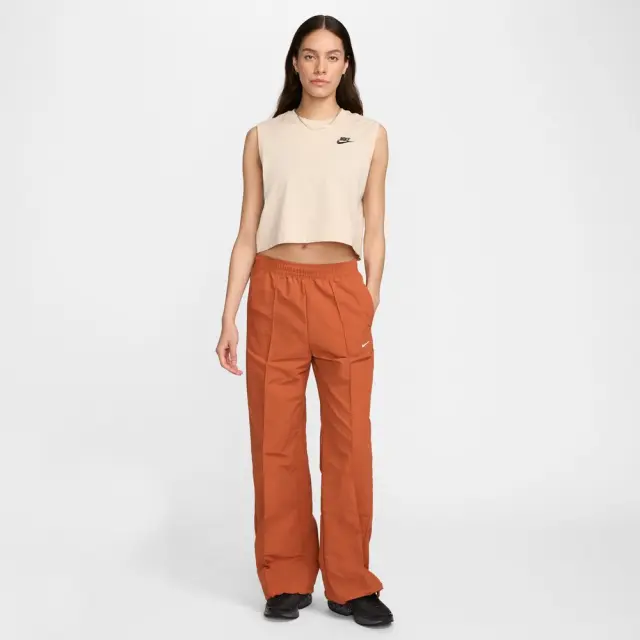 Nike Sportswear Club Cropped Top (FV5505-126) - Μπέζ 2