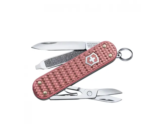 Ελβετικός Σουγιάς Victorinox Classic SD Precious Alox με 5 λειτουργίες και μήκος 5.8cm - Gentle Rose0.6221.405G
