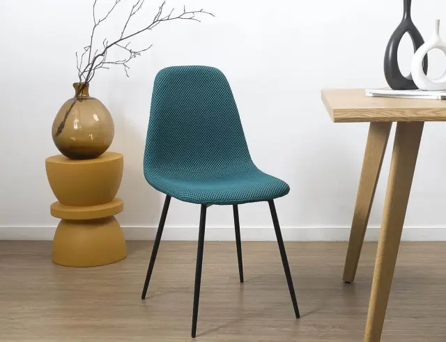 Kαρέκλα Atom Home Deco Factory με διαστάσεις 44x54x86cm - Blue HD0472 2