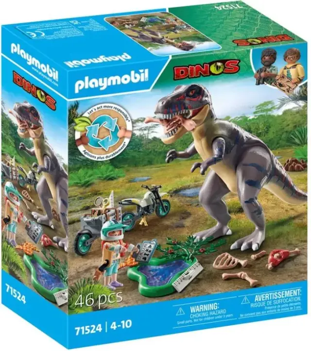 Playmobil T-Rex και Εξερευνητής με μοτοσυκλέτα / 71524 (Playmobil) 2