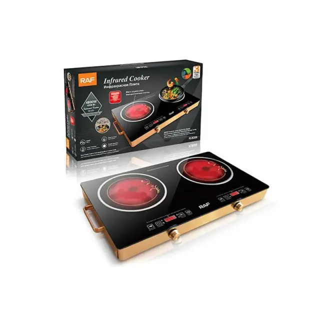 RAF Επιτραπέζια Εστία Κεραμική Διπλή 7000W R.8088 - Infrared Cooker R.8088 97036