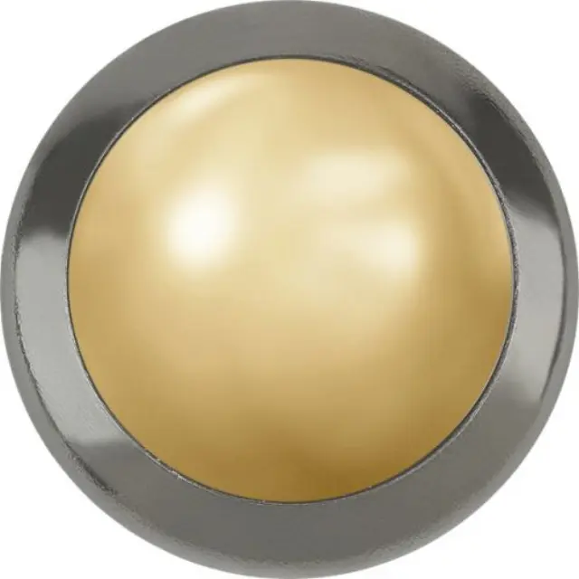 Swarovski 2080 Hotfix Cabochon Flatback Frame Golden Shadow/Gunmetal Ø7.1x1.8mm ~12τεμ