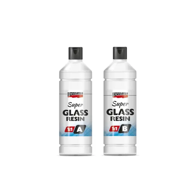 Ρητίνη Super Glass Resin Pentart 1:1, 125+125ml