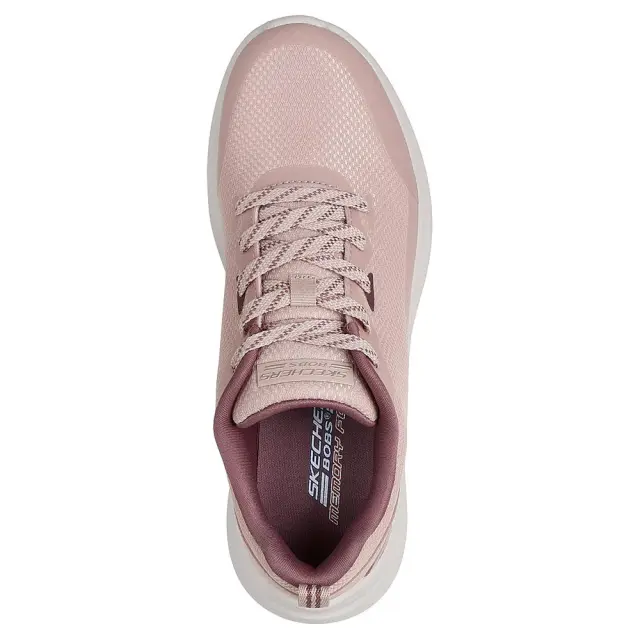Skechers Mesh Lace Up Moda Flex (117730-BLSH) - Ροζ 3