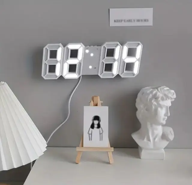 Ψηφιακό ρολόι - Ξυπνητήρι - 6609 - 466097 - White 3