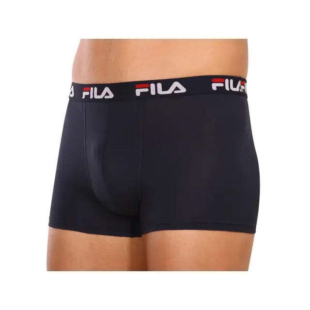 FILA Ανδρικό Boxer Logo White Box - Διπλό Πακέτο, Χρώμα Σκούρο Μπλε 3
