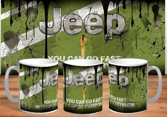 κούπα jeep κεραμική 330ml λευκη με συσκευασία δώρου " με δυνατότητα προσθήκης ονόματος η ευχές (fx)