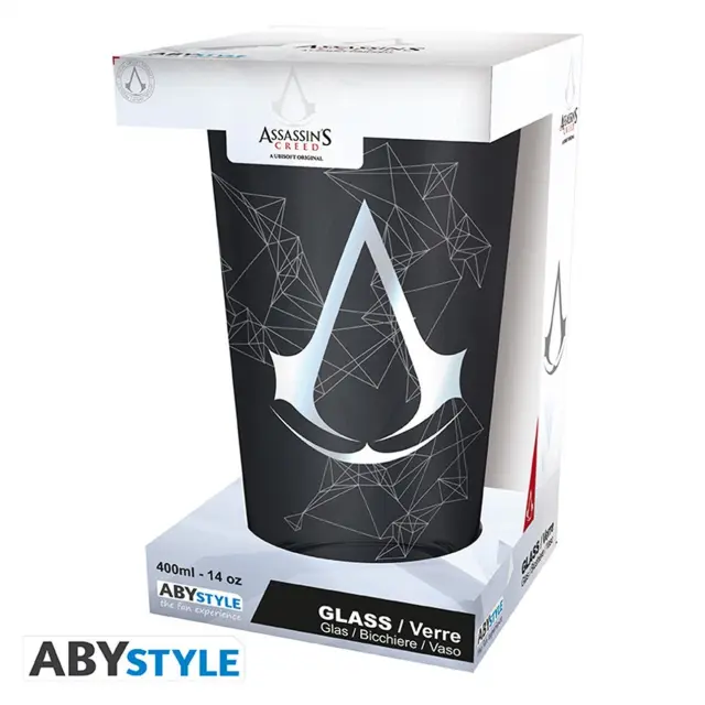 Ποτήρι γυάλινο ASSASSIN S CREED - Premium Large Glass - 400ml - Assassin ABYVER118 3