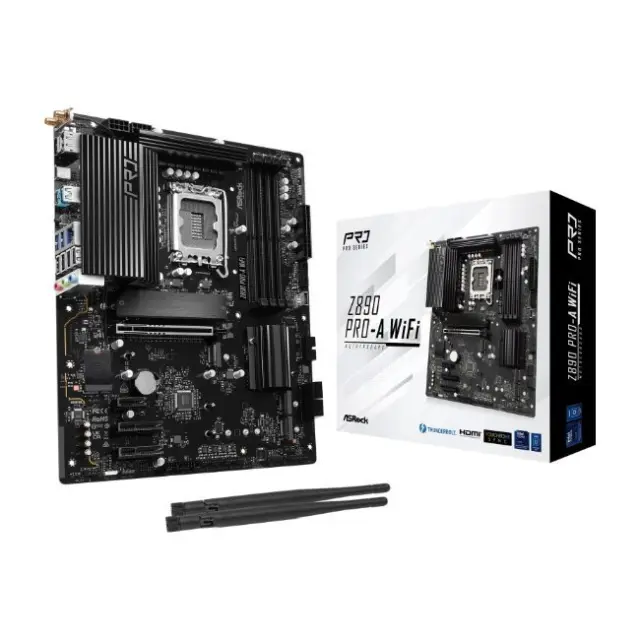 ASRock Motherboard Z890 Pro-A Wi-Fi 1851 DDR5 (90-MXBP60-A0UAYZ)