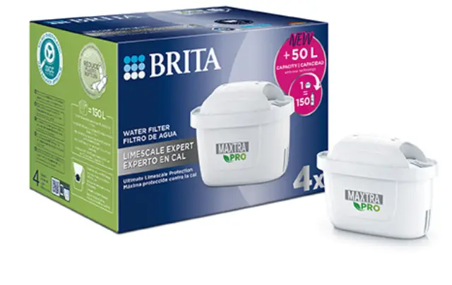 BRITA Φίλτρα Συστήματος Νερού 4τεμ. MAXTRA PRO LIMESCALE EXPERT