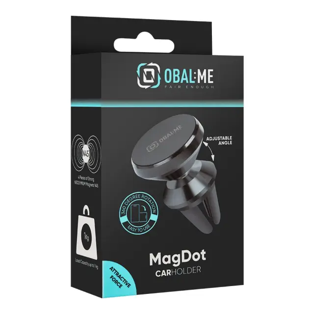 OBAL:ME MagDot Magnetic Car Holder Black