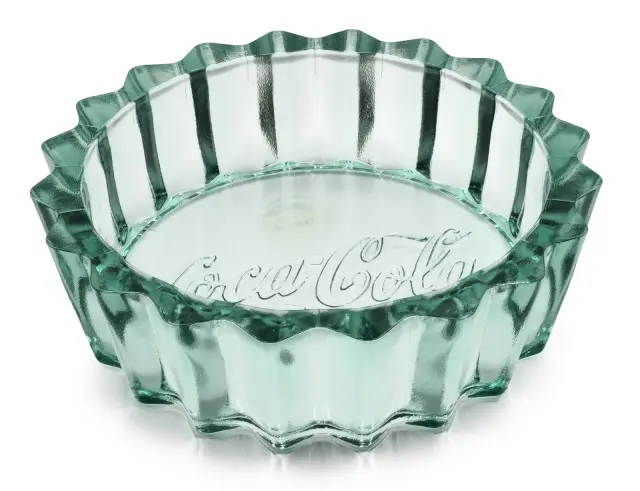 Γυάλινο Mπωλ Glass Drops Coca Cola (9012) Aπό 100% ανακυκλωμένο γυαλί, Xωρητικότητας 1700ml, Διαστάσεων Ø 25 x Υ 7 cm 9012 2