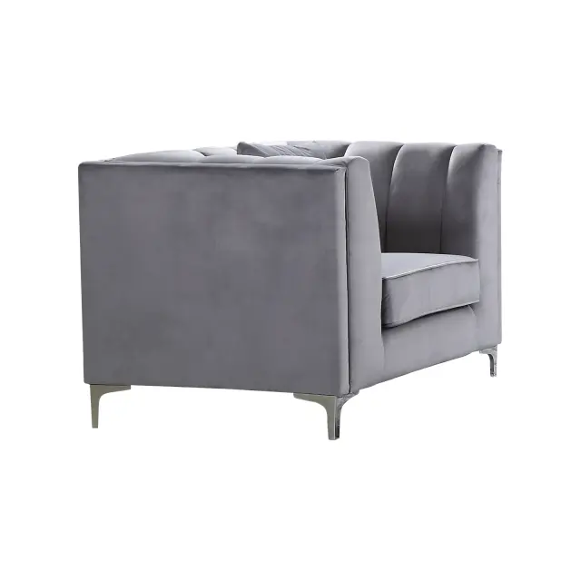 Πολυθρόνα PARSON Ύφασμα Σκούρο Γκρι Velure 103x87x83cm