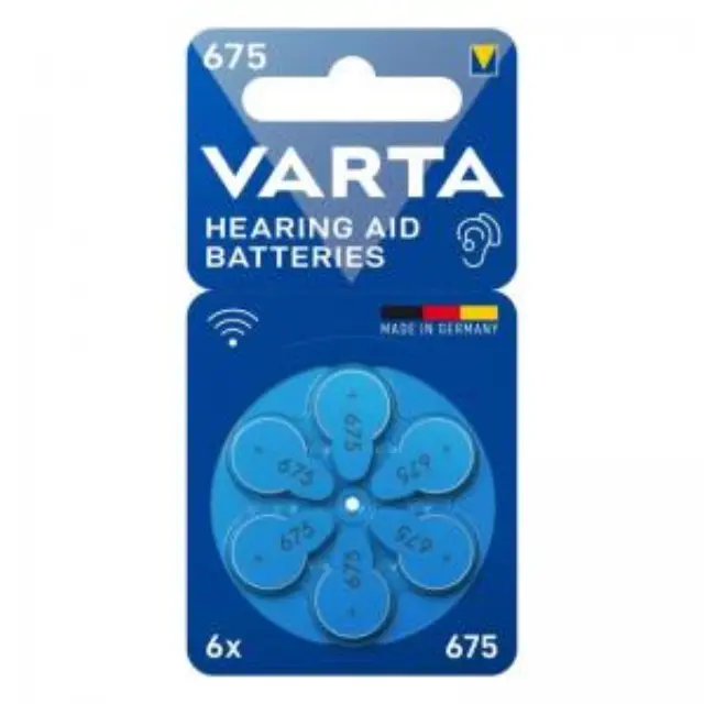 Μπαταρίες Ακουστικών Βαρηκοΐας Varta No 675 PR675 PR44 ZA675 2
