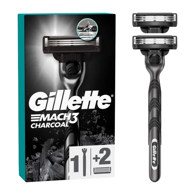 Gillette Mach 3 Ξυραφάκι με Ανταλλακτική Κεφαλή 3 Λεπίδων & Λιπαντική Ταινία 1 σετ 2