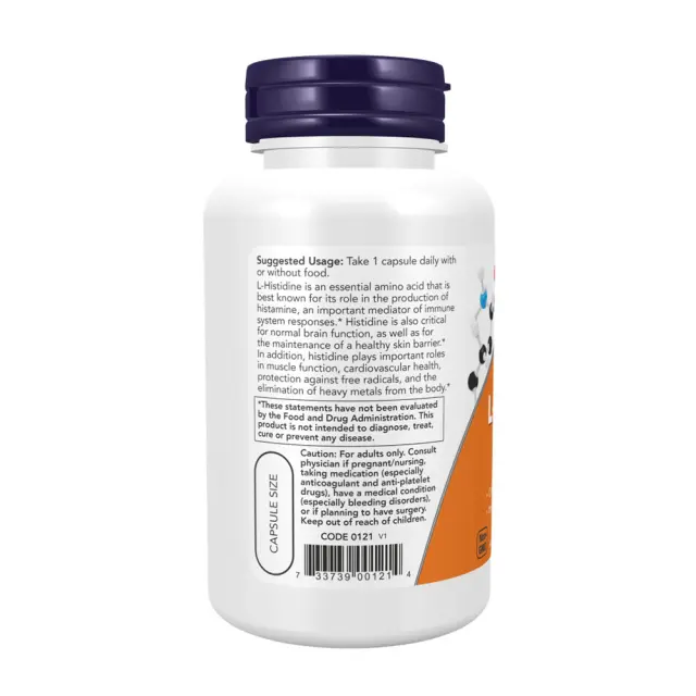 Now Foods L-Histidine 600 mg 3