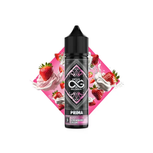 Prima Strawberry Cream 20ml (60ml) - Opus Gloria Flavorshots
