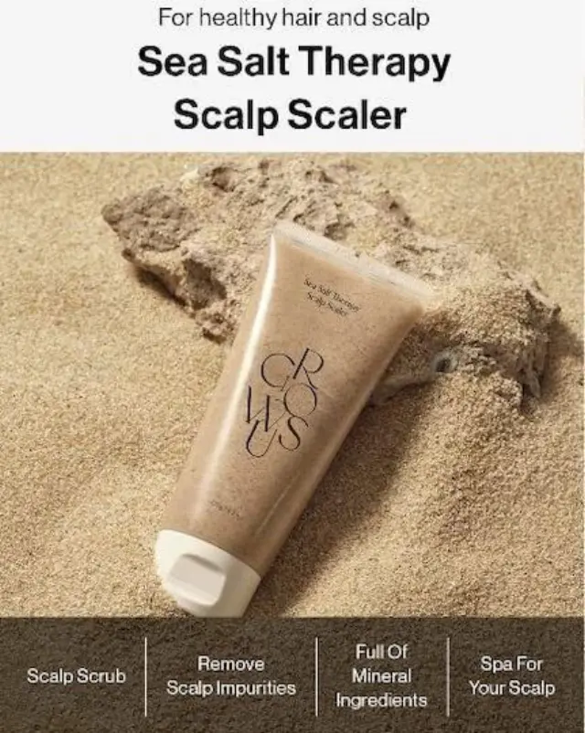 GROW US Sea Salt Therapy Scalp Scaler - Απολεπιστικό τριχωτού κεφαλής με Θαλασσινό Αλάτι 250gr 3
