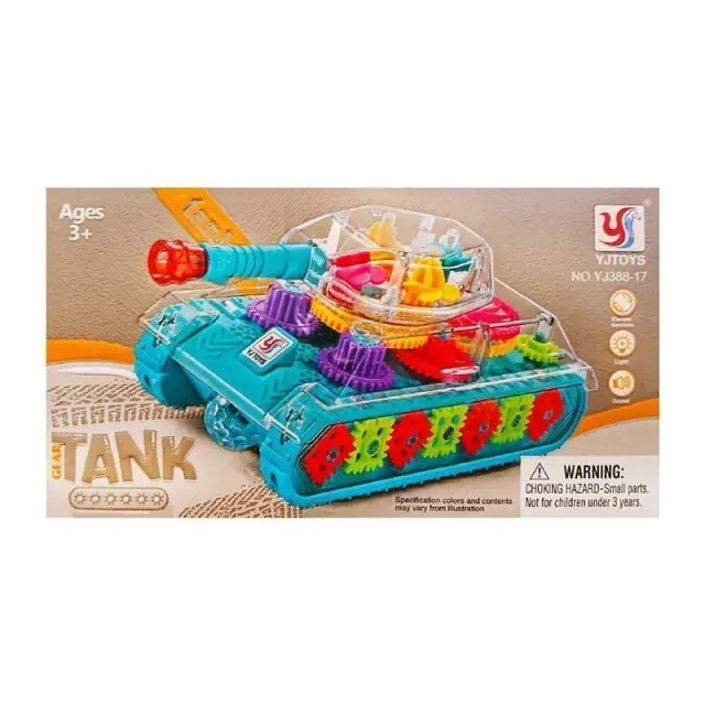 YJTOYS Παιδικό παιχνίδι τανκ με μουσική και φως 3+ - Gear tank for kids YJ388-17 68180 2