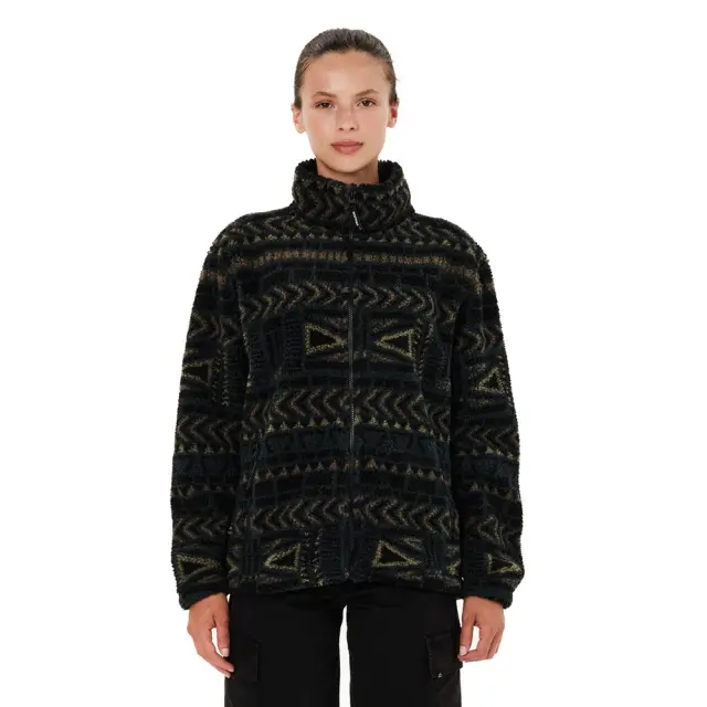 Emerson Women's Full Zip Sherpa (262.EW290.439-PR625 FOREST TEAL) - MULTI-COLOR