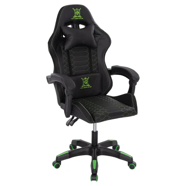 ΠΟΛΥΘΡΟΝΑ GAMING FB91204 ΜΑΥΡΟ-ΠΡΑΣΙΝΟ PVC & NYLON 60x60x120Υεκ.