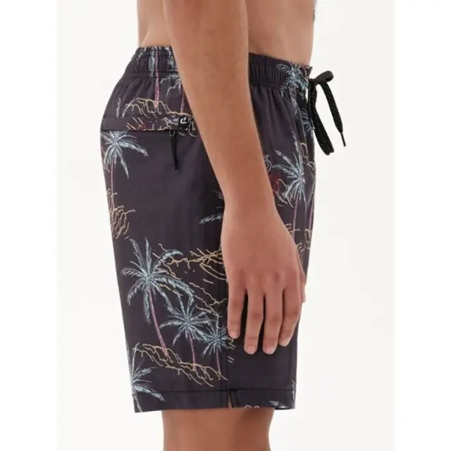 Emerson Printed Volley Shorts (231.EM504.31-PR 351 BLACK) - Μαύρο 2