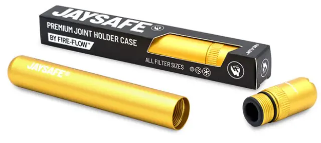 Jaysafe Κύλινδρος Αποθήκευσης Μεταλλικός Premium 11cm - Χρυσό