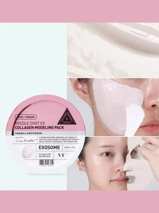 VT Cosmetics Reedle Shot Ex Collagen Modeling Pack Μάσκα Μοντελοποίησης για Σύσφιξη & Ενυδάτωση, 25g 3