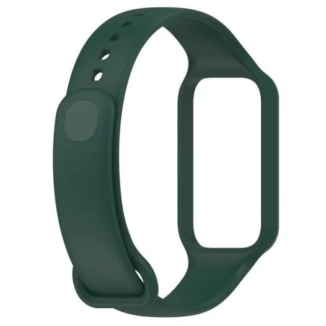 Ανταλλακτικό Λουράκι Σιλικόνης για Xiaomi Redmi Smart Band 2/8 Active - Dark Green OEM 2