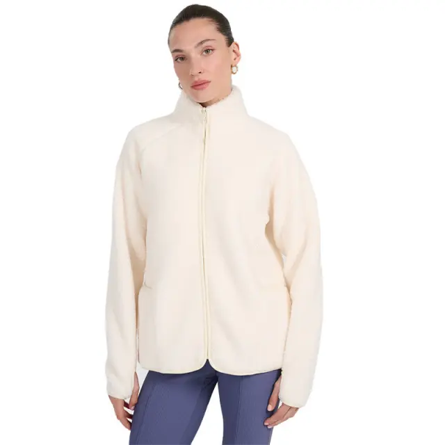 4F Fleece Jacket Woman Off White 4FWAW25TFLEF328-11S - XL