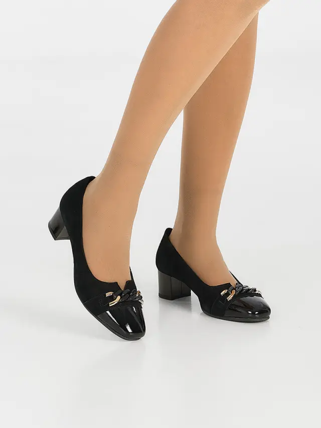 Soffice Sogno Γόβες Γυναικείο δέρμα Nubuck/δέρμα λουστρίνι Μαύρο ASS/1540 V/NERO 2