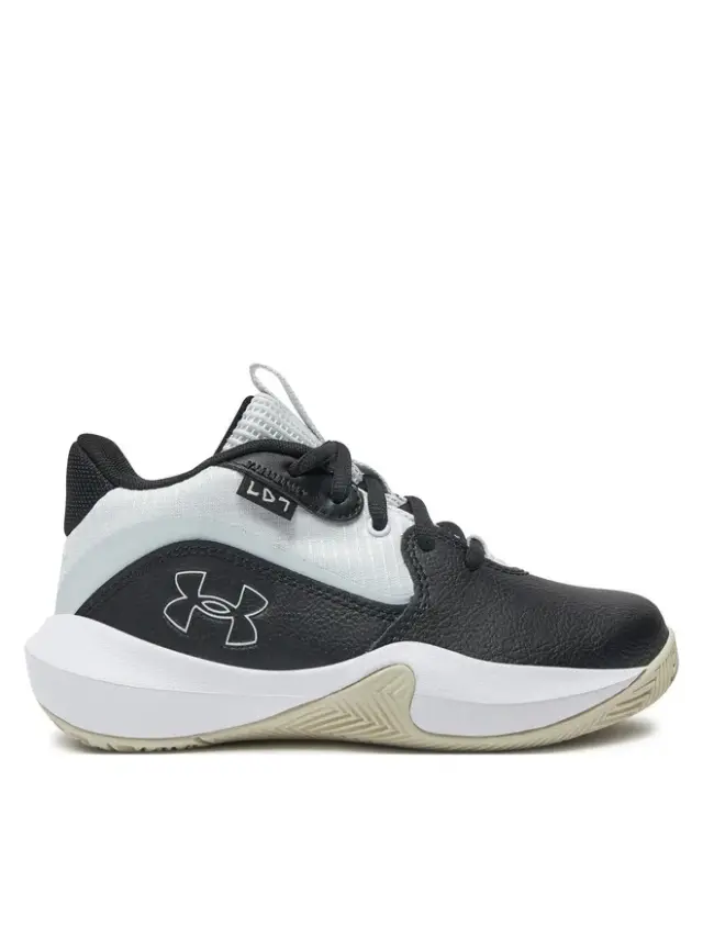 Under Armour Lockdown Basketball Sneakers Mid Black/Brown 3028514-002 - 28.5