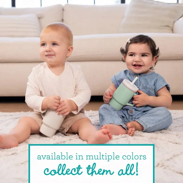 INFANTINO My 1st Tumbler -Cool Mint κύπελο με καλαμάκι σιλικόνης 260 ml 3