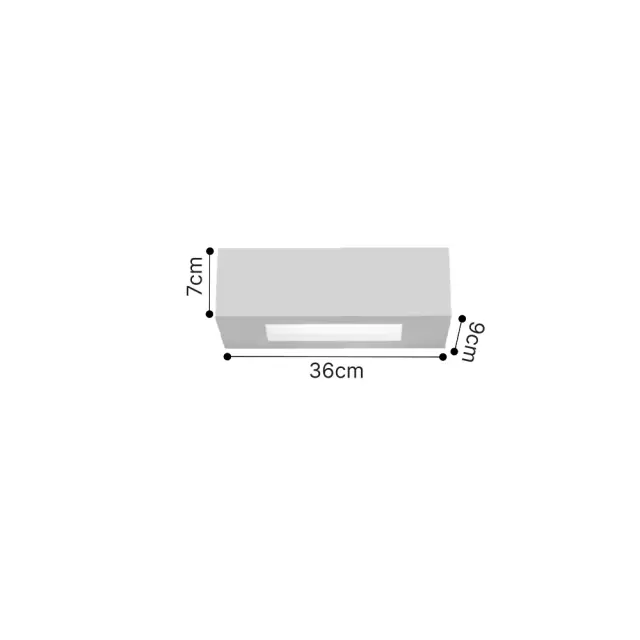 Inlight Επιτοίχιο φωτιστικό λευκό από γύψο 2xE14 D:36cm (43049-B-White) 2