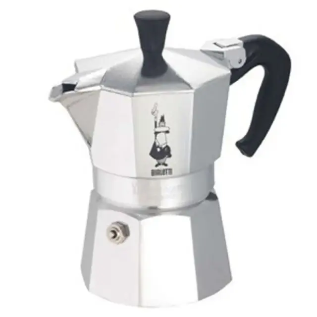 Bialetti Καφετιέρα Espresso Moka Express 2 Φλυτζανιών Silver-Black