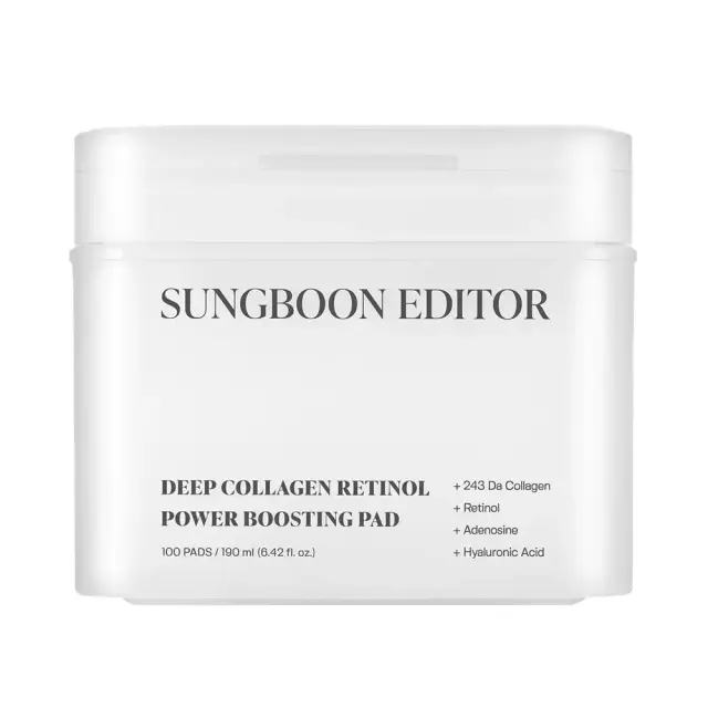 Sungboon Editor Deep Collagen Retinol Boosting Pad Επιθέματα Προσώπου με Ρετινόλη για Αντιγήρανση, 100pads