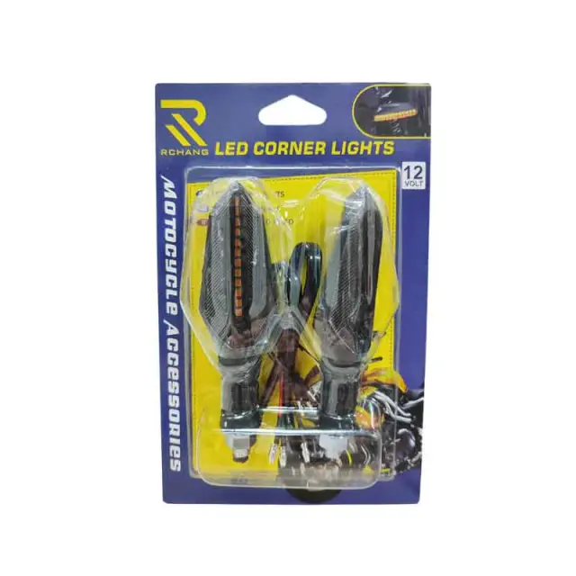 Rchang Φλας Μηχανής Πορτοκαλί σετ 2τμχ - Motorcycle Led Corner Lights 0111656