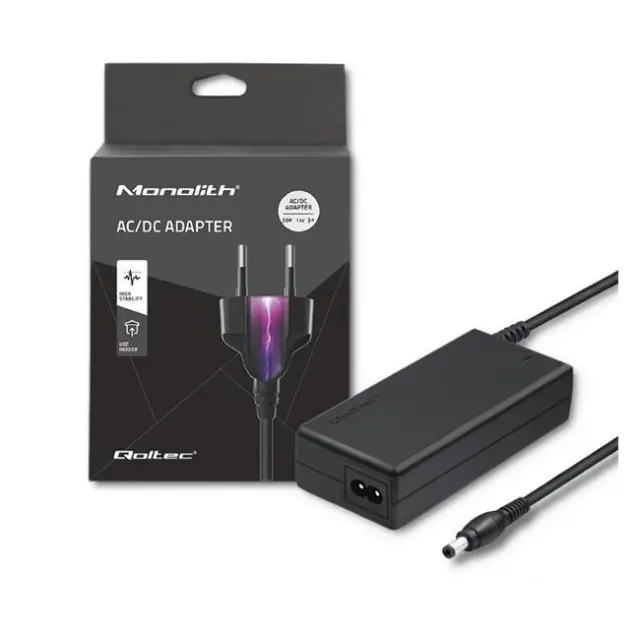 Qoltec AC/DC Adapter 36W 12V 3A (50769)