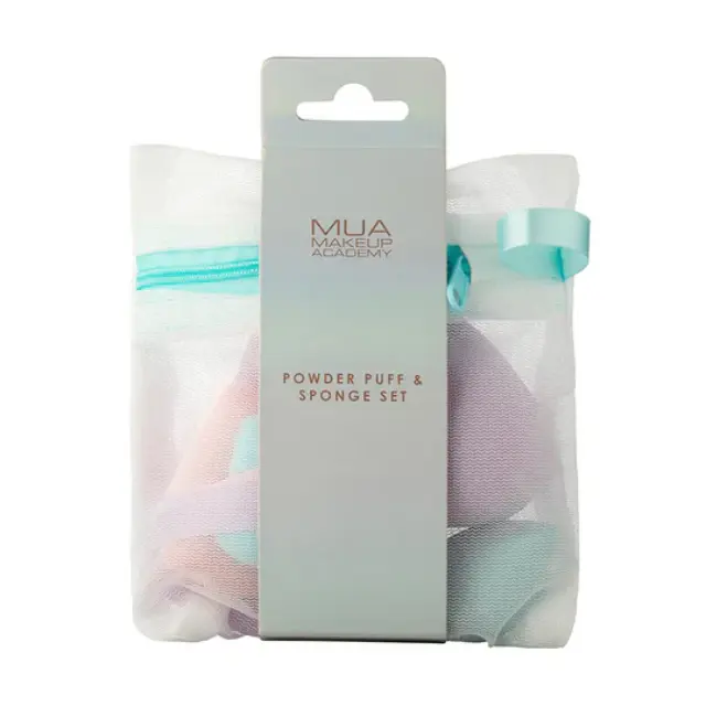 MUA | Powder Puff & Sponge Set Σετ Σφουγγάρια Μακιγιάζ | 1σετ