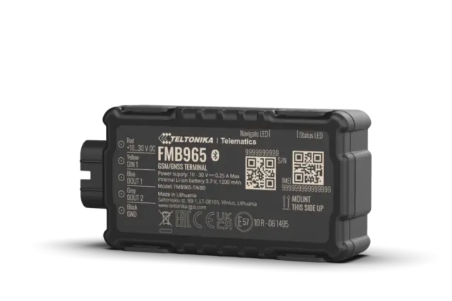 Teltonika GPS Tracker FMB965 - 2G Συσκευή εντοπισμου αδιάβροχη κατάλληλη για μηχανές και σκάφη με μεγάλη μπαταρία
