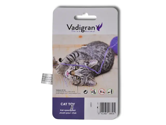 Vadigran Παιχνίδι Γάτας Αρκουδάκι με Catnip 13,5 cm × 7,5 cm 3