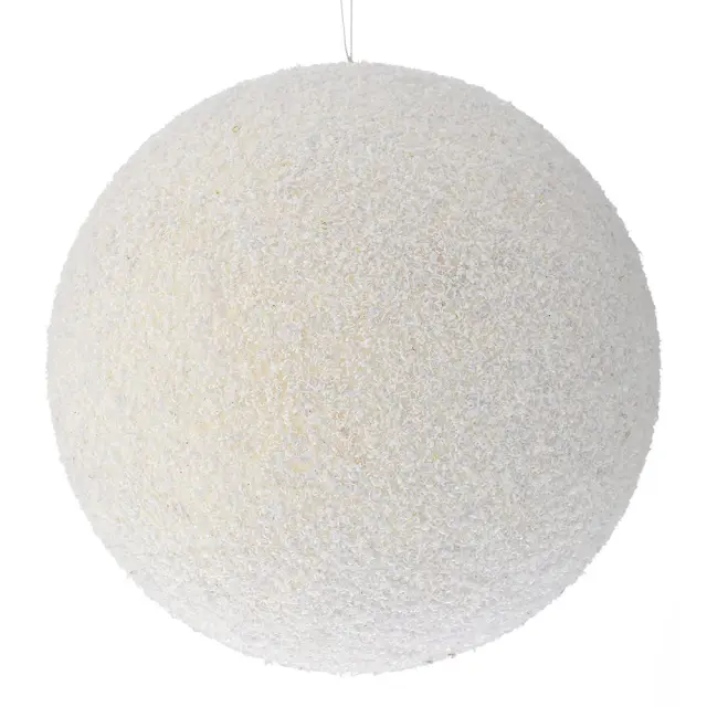 Μπάλα λευκή glitter foam 25cm Iliadis 83555