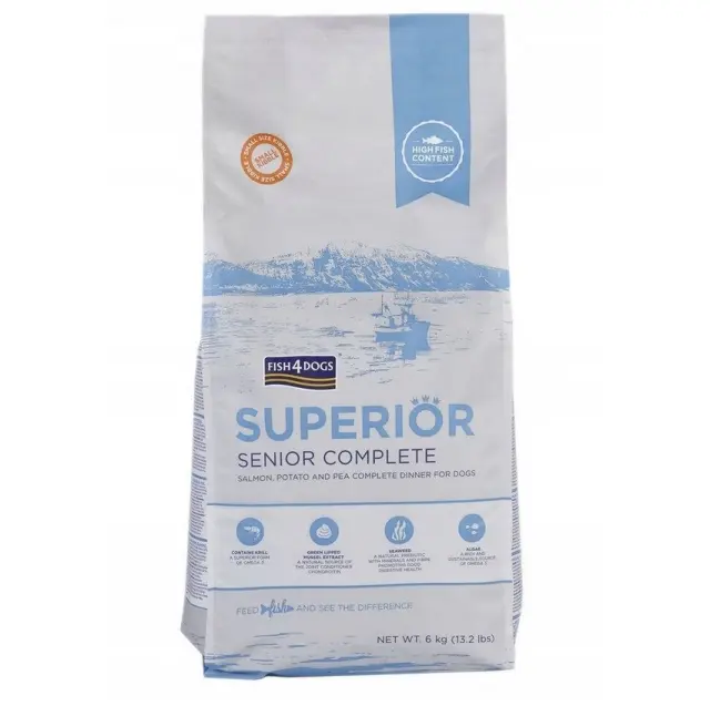 FISH4DOGS Superior Senior Complete Salmon - dry dog food - 6kg